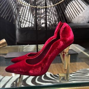 Luxury Lipstick Heel Pumps